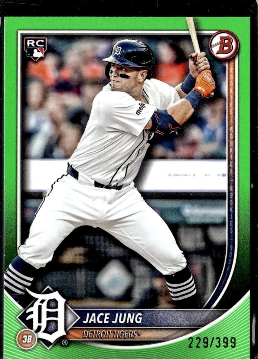 2025 Bowman Baseball Neon Green Border Jace Jung #59