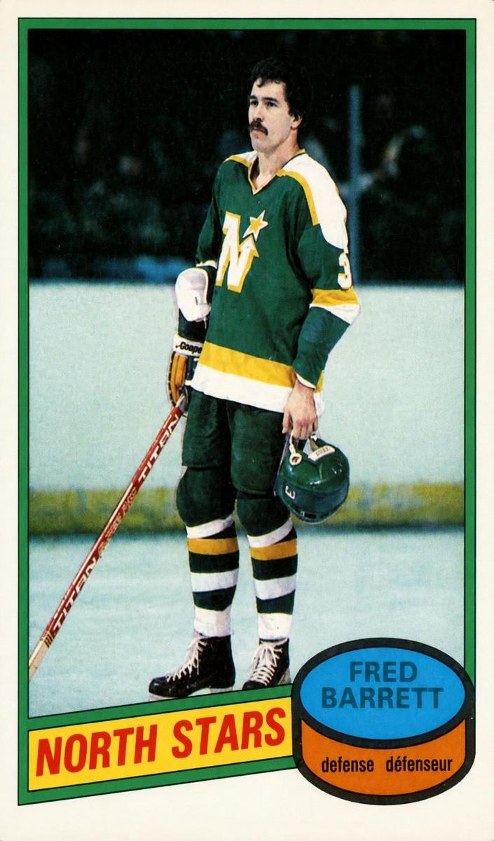 1980 O-Pee-Chee Hockey Fred Barrett #253 PSA 9