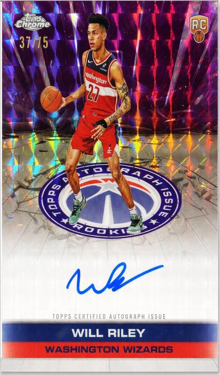 2025 Topps Chrome Basketball Geometric Purple Refractor Will Riley #TAIR-WR