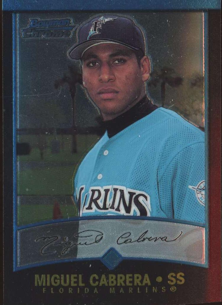 2001 Bowman Chrome Baseball Miguel Cabrera #259 PSA 9