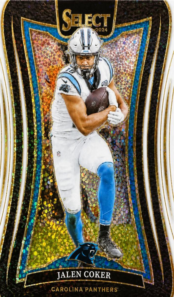 2024 Panini Select Football White Sparkle Jalen Coker #355