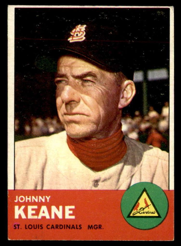 1963 Topps Baseball Johnny Keane #166
