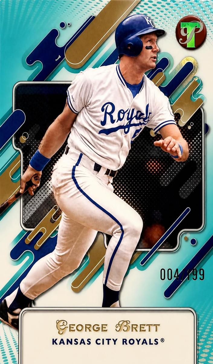 2025 Topps Pristine Baseball Aqua Refractor George Brett #158