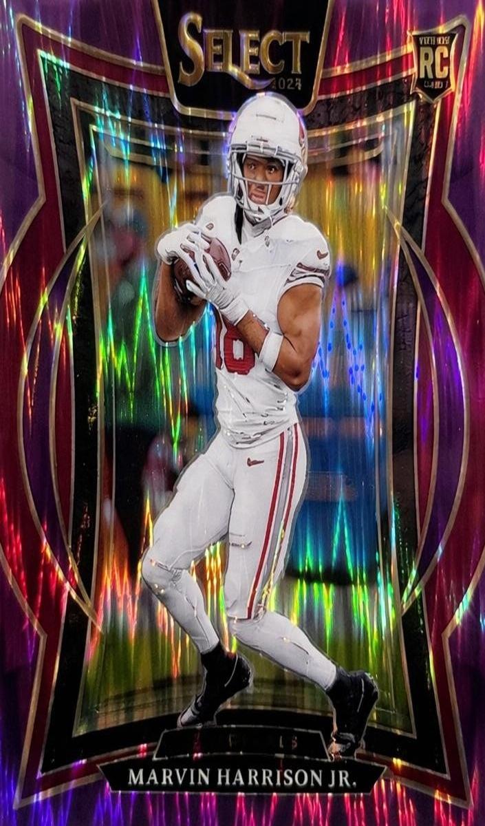2024 Panini Select Football Purple Shock Marvin Harrison Jr. #28
