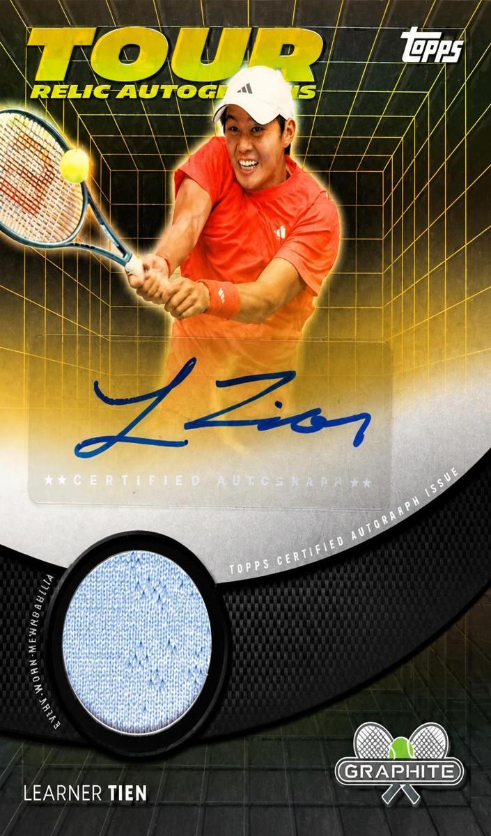 2026 Topps Graphite Tennis Gold Refractor Learner Tien #TRA-LTN