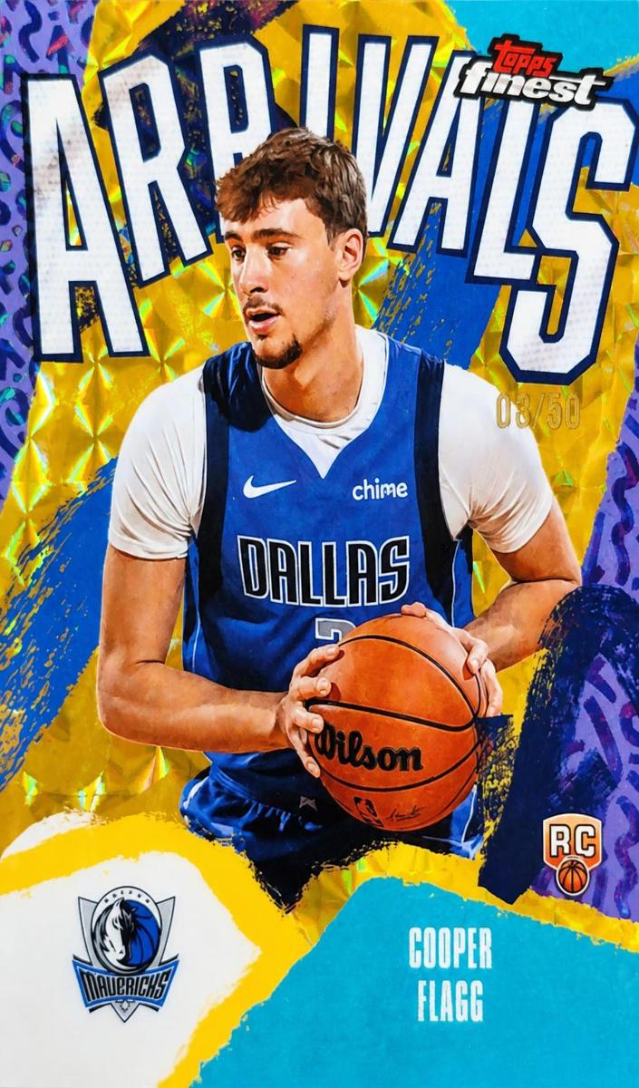 2025 Topps Finest Basketball Gold Geometric Refractor Cooper Flagg #A-1