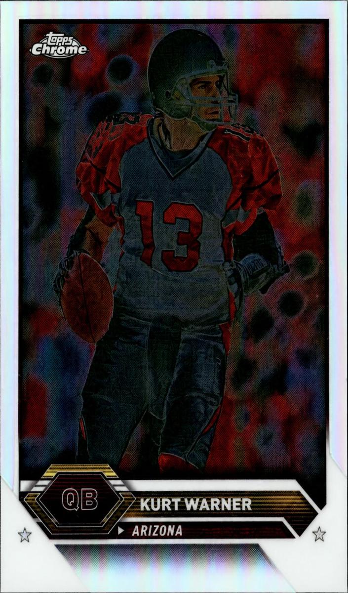 2023 Topps Composite Football Divergent Refractor Kurt Warner #18