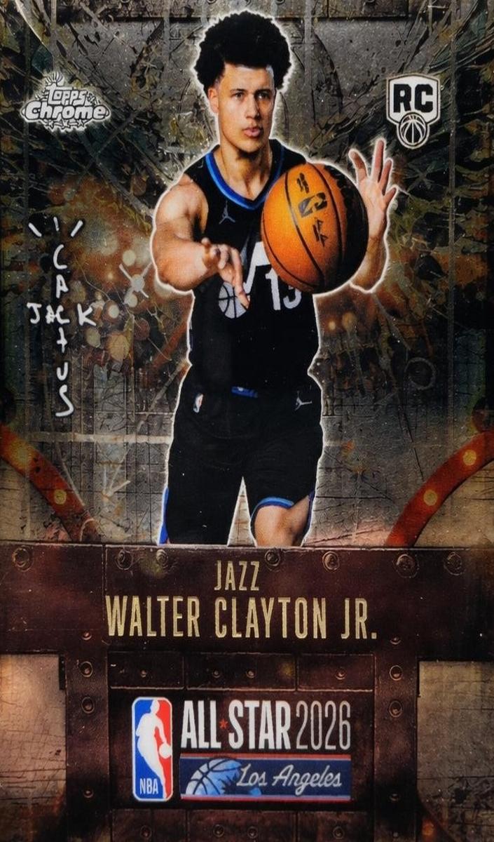2025 Topps Chrome Cactus Jack X NBA All-Star Game Basketball Walter Clayton Jr. #78