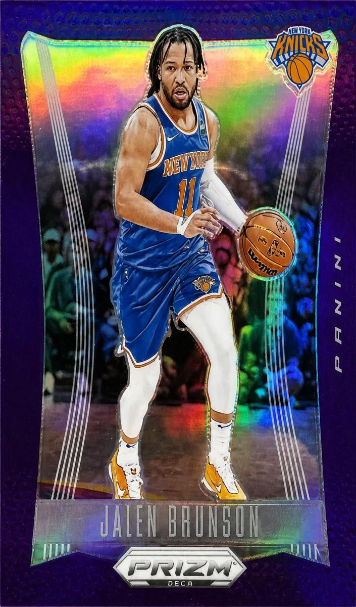 2023 Panini Prizm Deca Basketball Purple Jalen Brunson #107