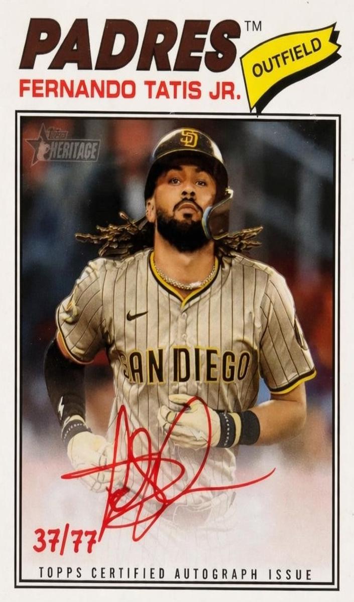 2026 Topps Heritage Baseball Special Edition Red Ink Fernando Tatis Jr. #ROA-FTJ