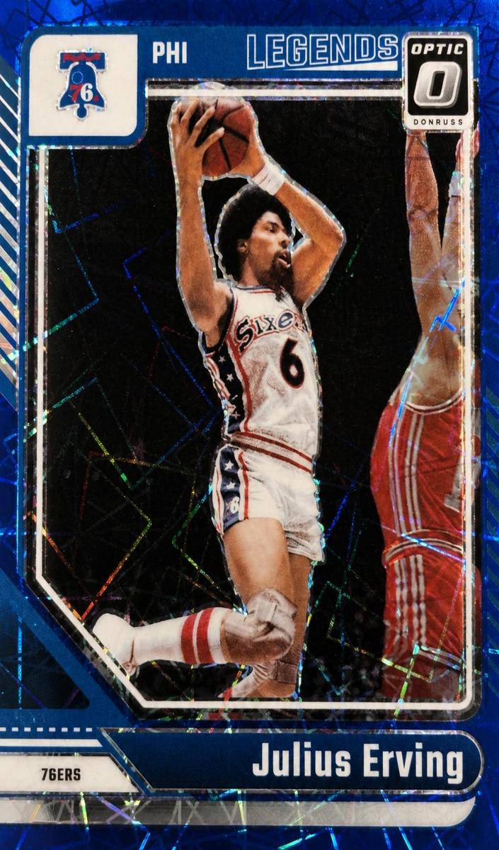 2024 Donruss Optic Basketball Blue Velocity Julius Erving #232