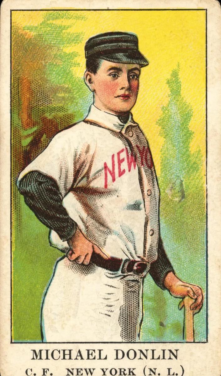 1909-11 American Caramel E90-1 Baseball Mike Donlin #33 PSA 3