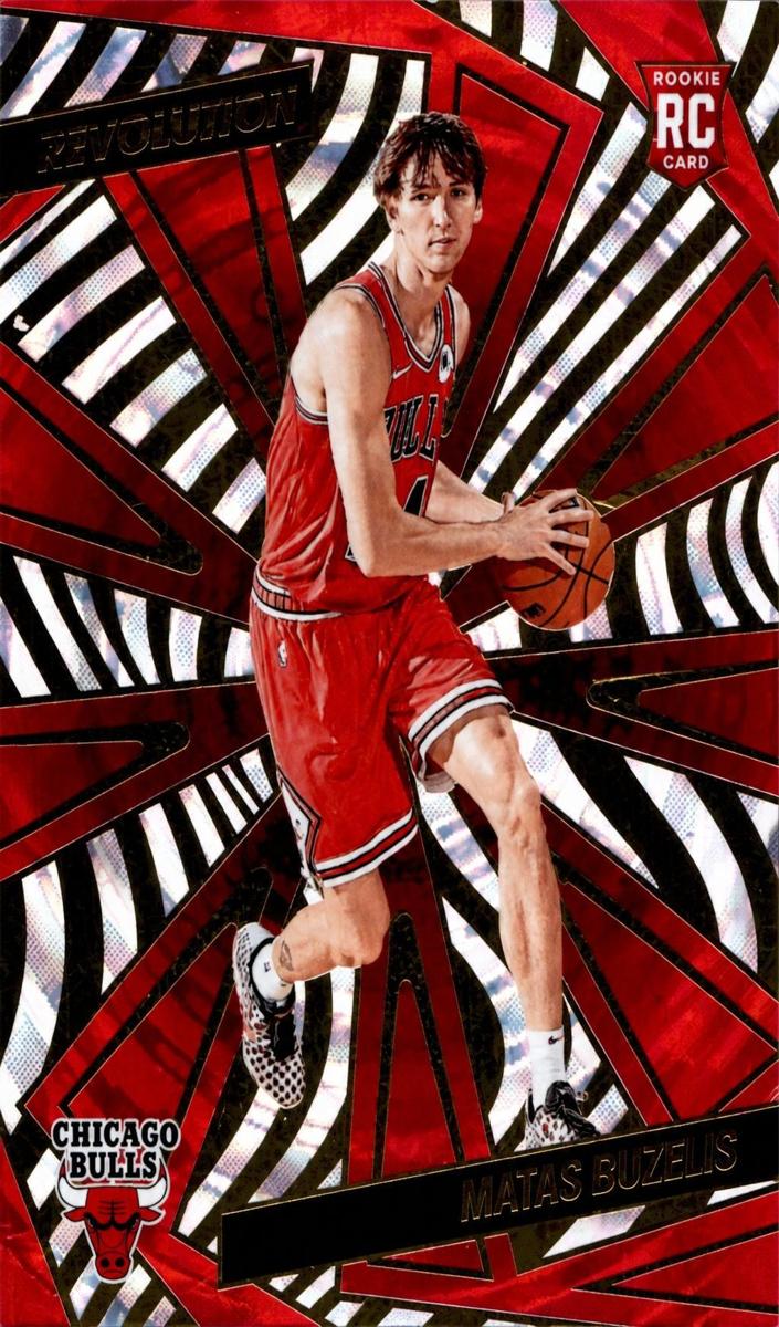 2024 Panini Revolution Basketball Fractal Matas Buzelis #129 PSA 10