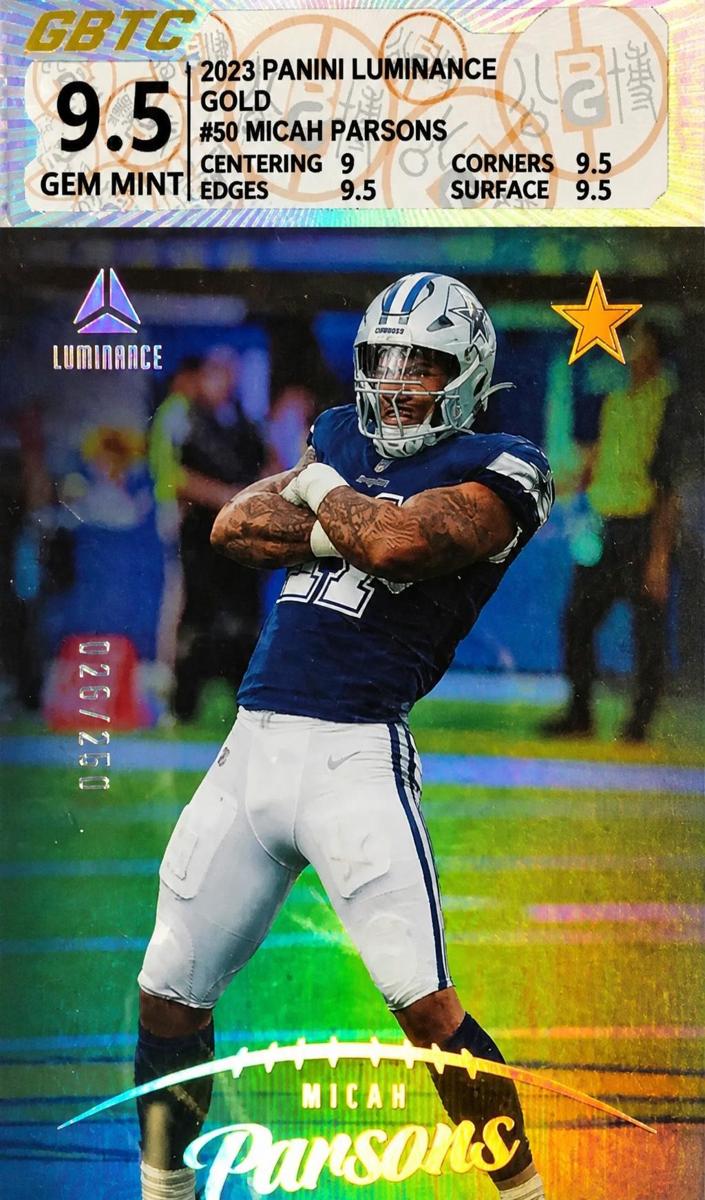 2023 Panini Luminance Football Gold Micah Parsons #50