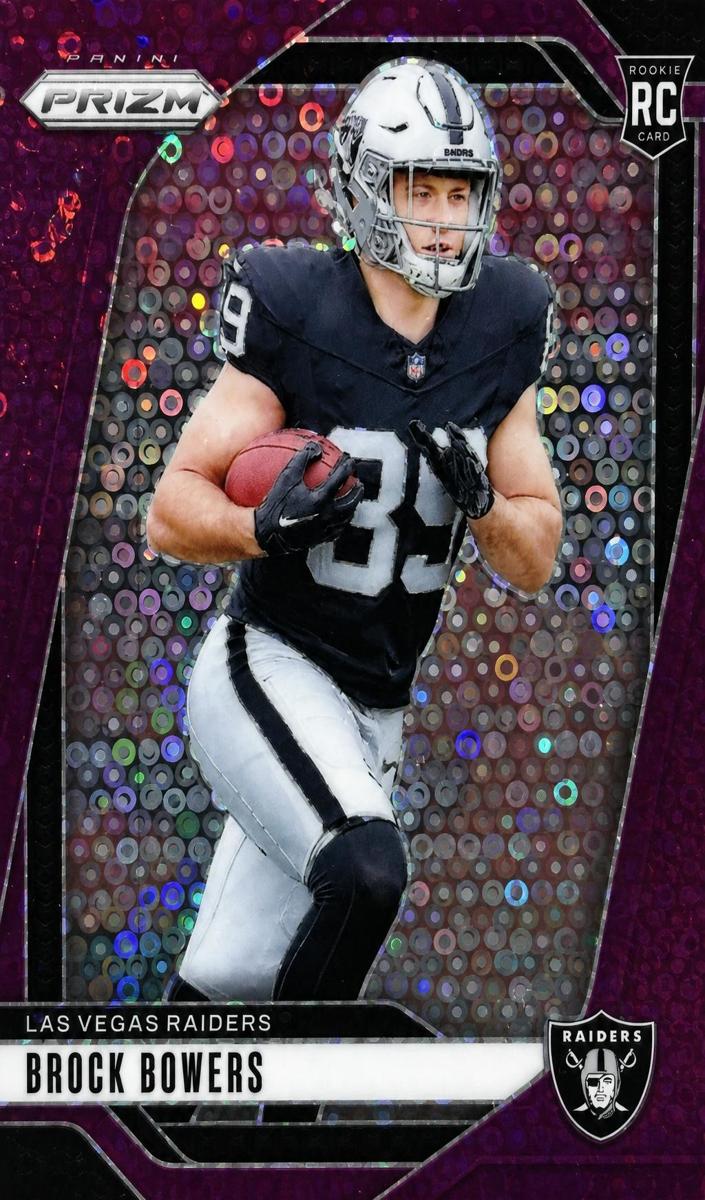 2024 Panini Prizm Football No Huddle Purple Brock Bowers #315