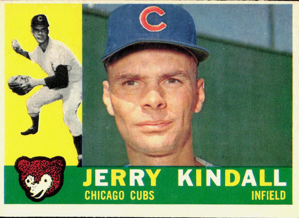 1960 Topps Baseball Jerry Kindall #444 PSA 8