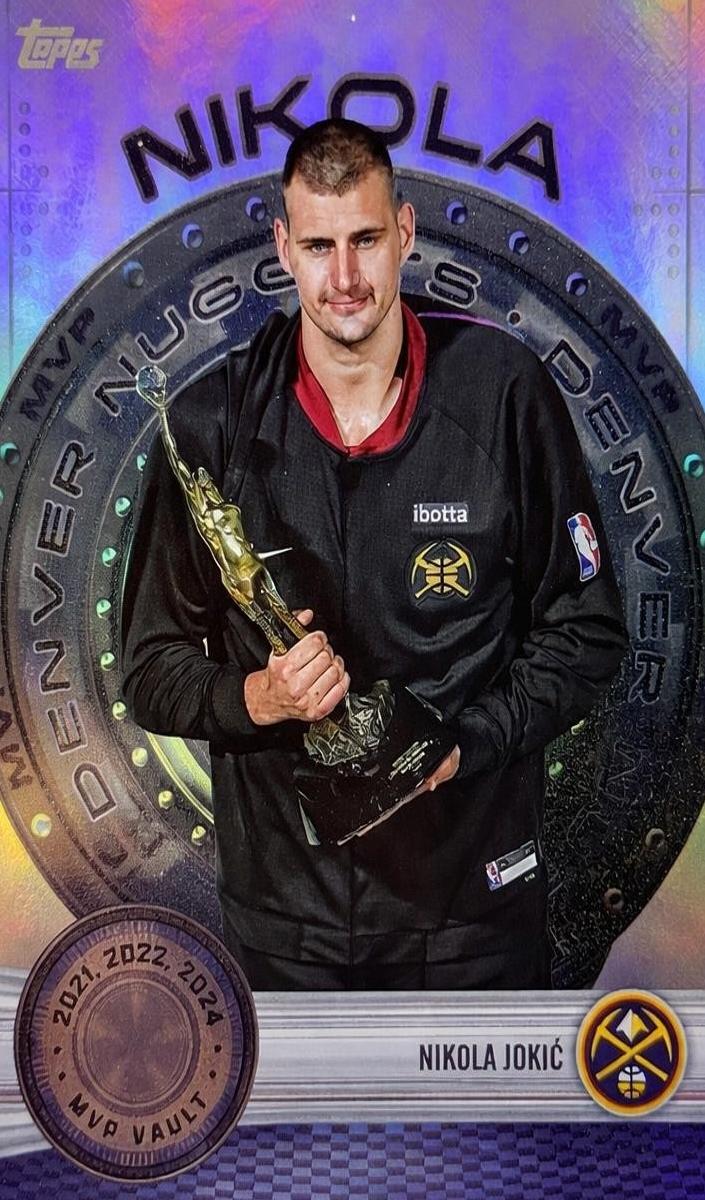 2025 Topps Basketball Rainbow Foilboard Nikola Jokic #MVP-1