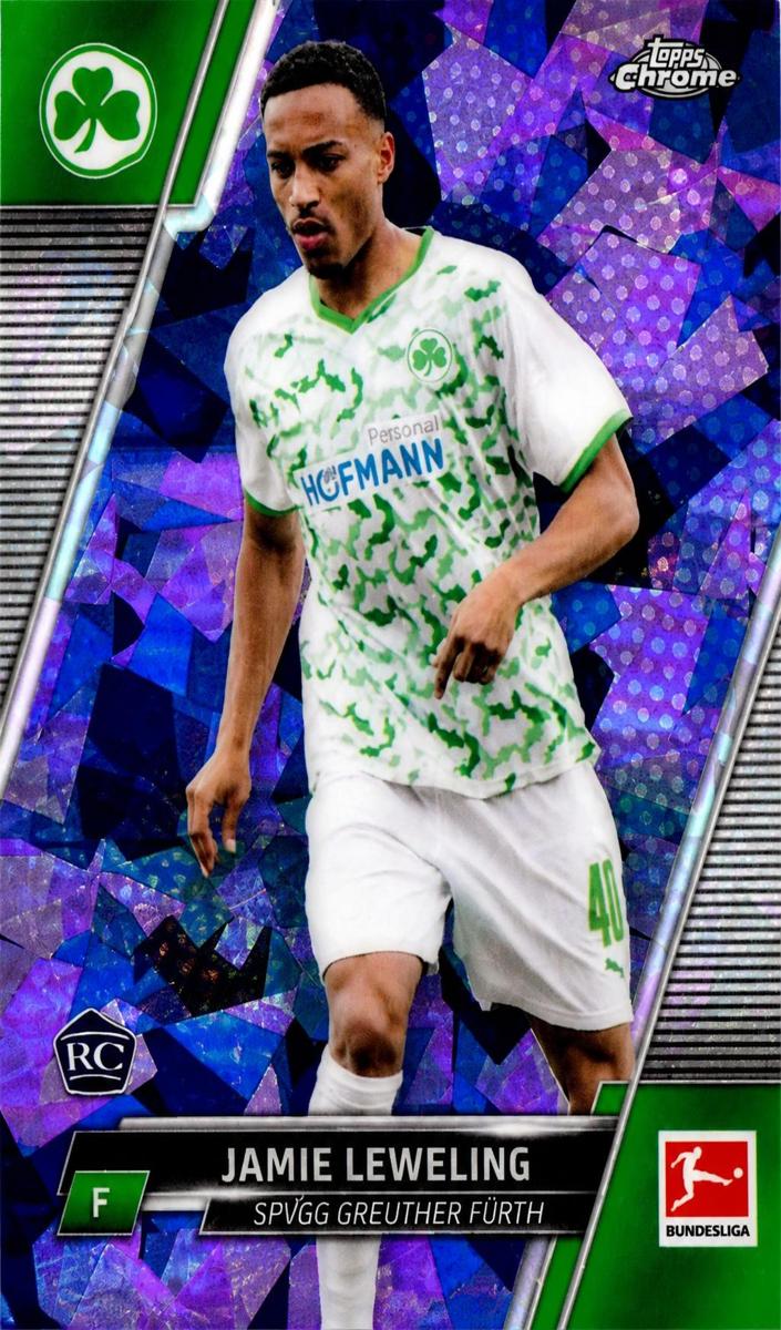 2021 Topps Chrome Bundesliga Soccer Purple Jamie Leweling #44
