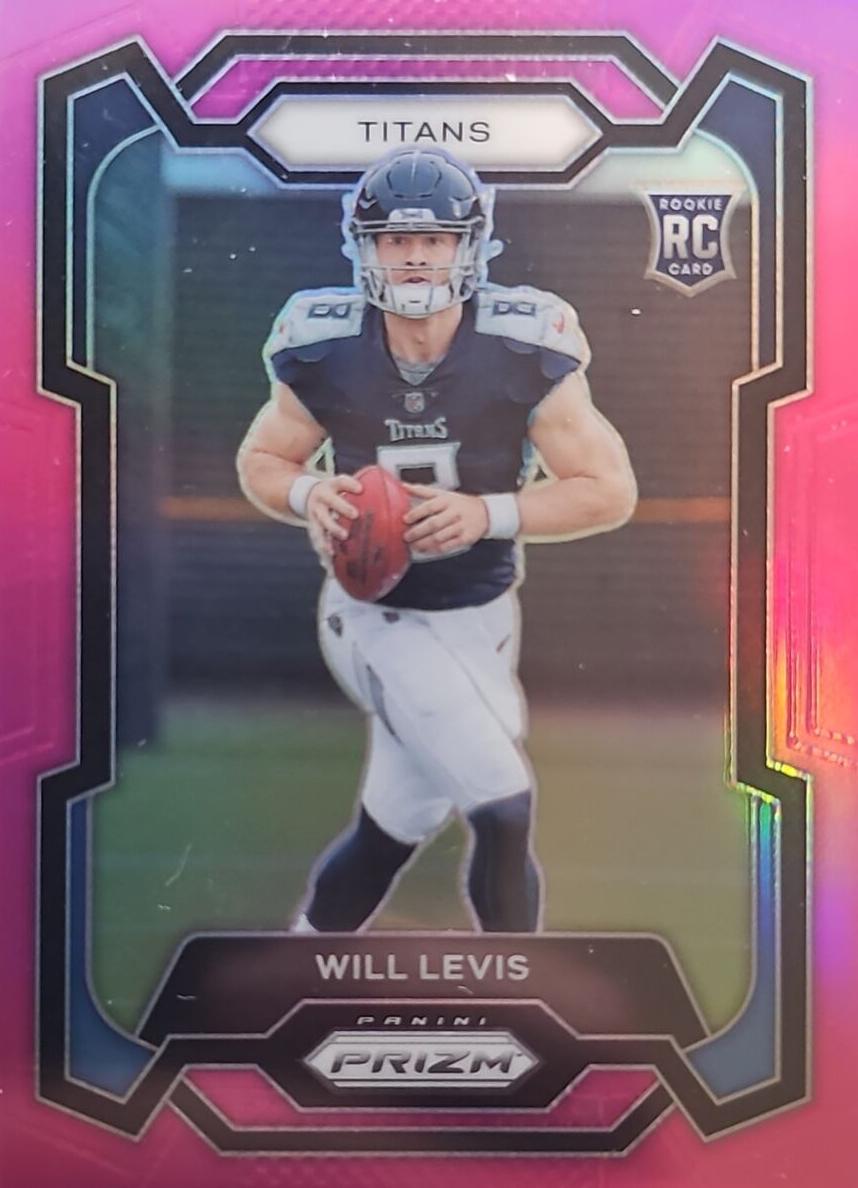 2023 Panini Prizm Football Pink Will Levis #397 PSA 10