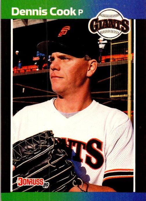 1989 Donruss Baseball Dennis Cook #646