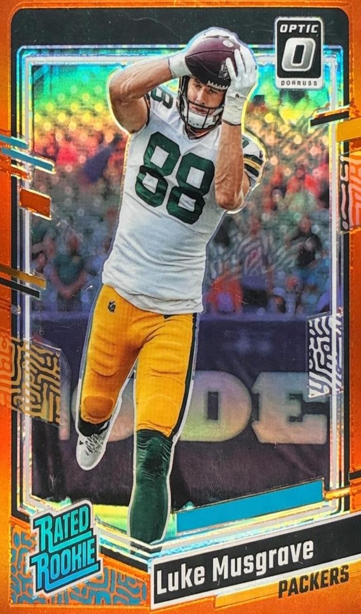 2023 Donruss Optic Football Orange Luke Musgrave #241
