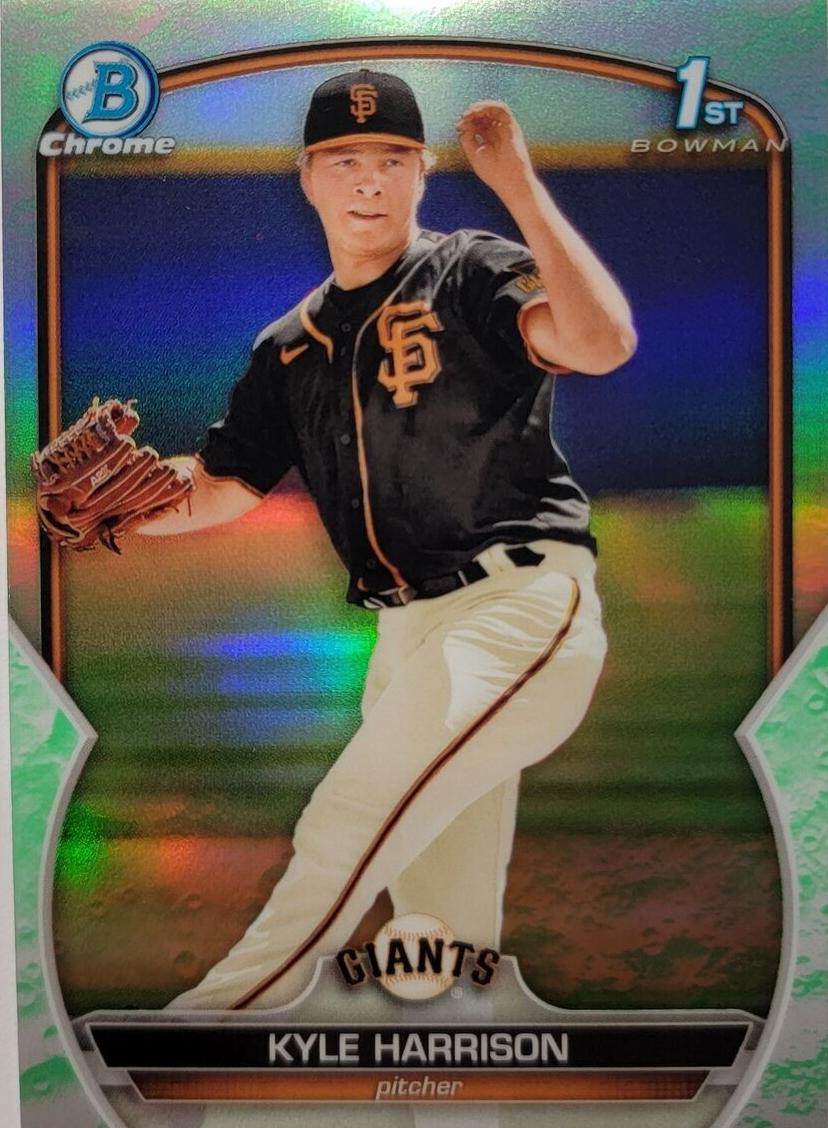 2023 Bowman Chrome Prospects Baseball Lunar Glow Kyle Harrison #BCP-93 PSA 10