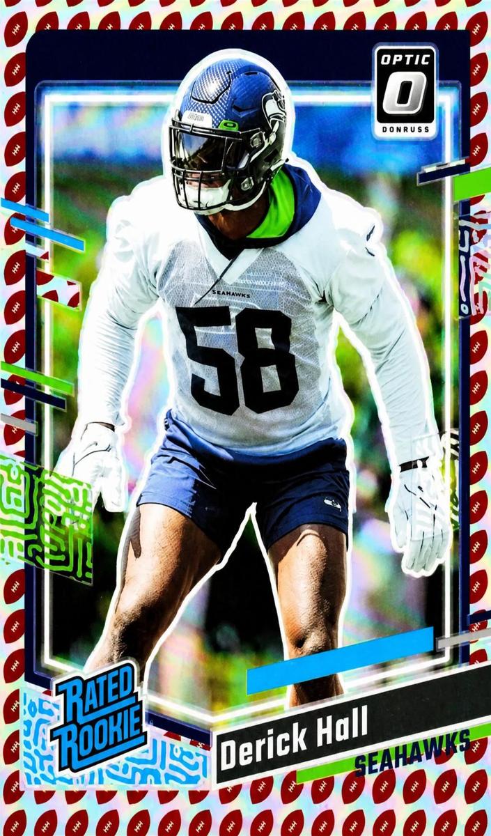 2023 Panini Donruss Football Football Emoji Derick Hall #388