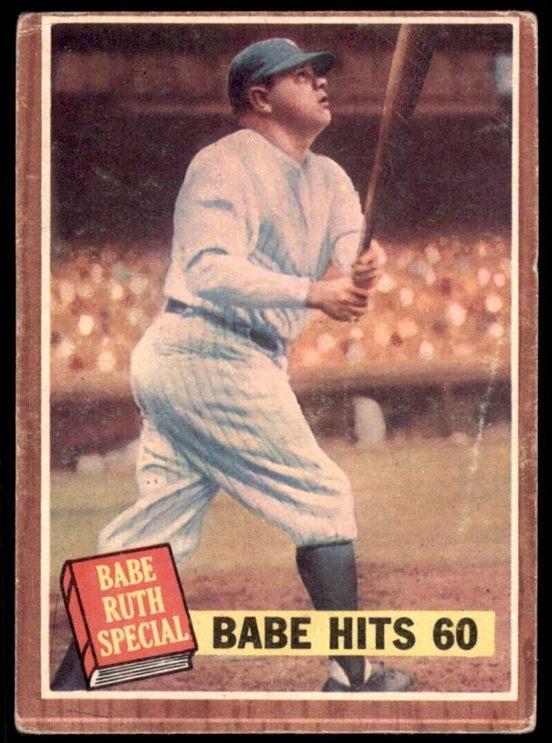 1962 Topps Baseball Babe Hits 60 #139 PSA 2.5