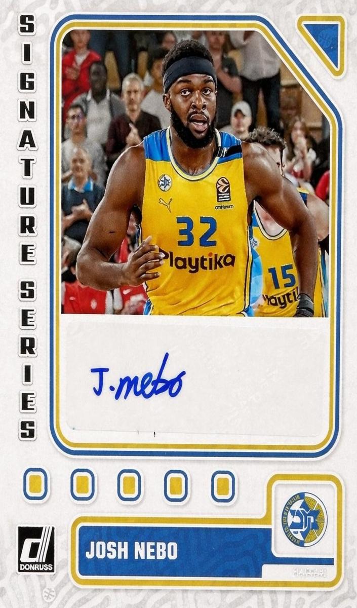 2023 Donruss Turkish Airlines EuroLeague Basketball Josh Nebo #SS-NEB