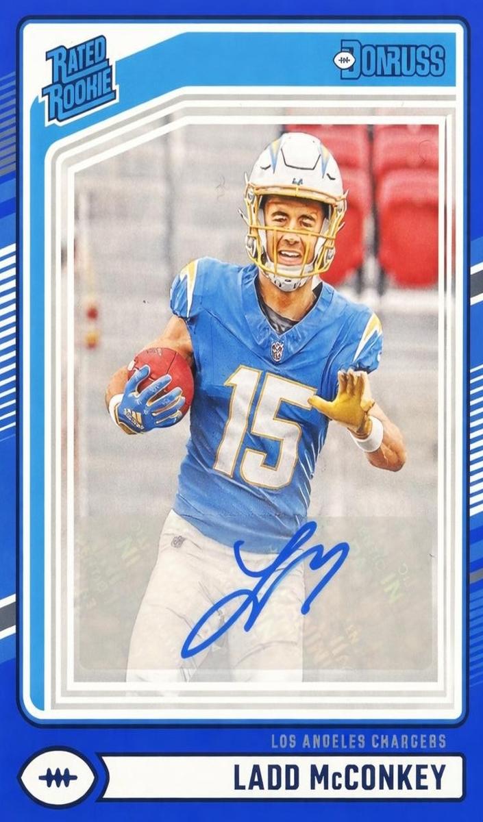2024 Panini Donruss Football Blue Ladd McConkey #328