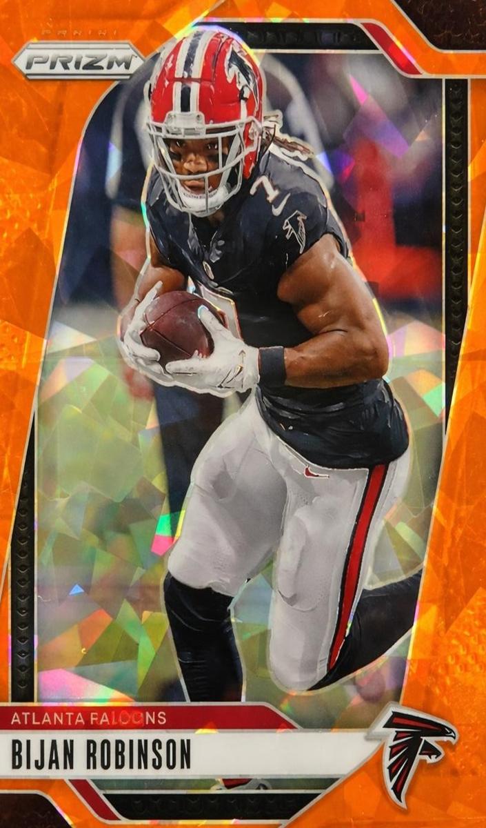 2024 Panini Prizm Football Orange Ice Bijan Robinson #11