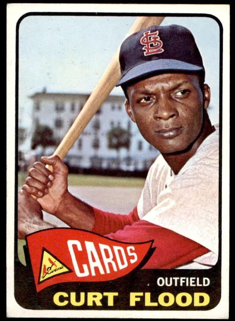 1965 Topps Baseball Curt Flood #415 PSA 8