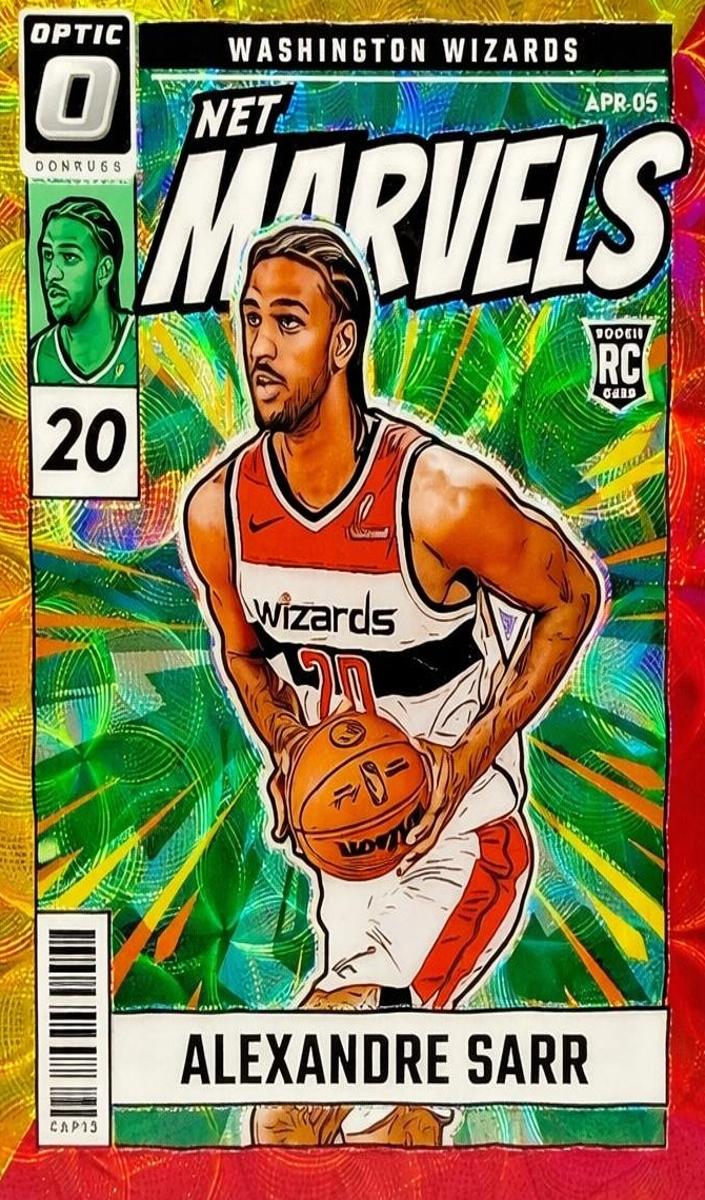 2024 Donruss Optic Basketball Red and Gold International Alexandre Sarr #7