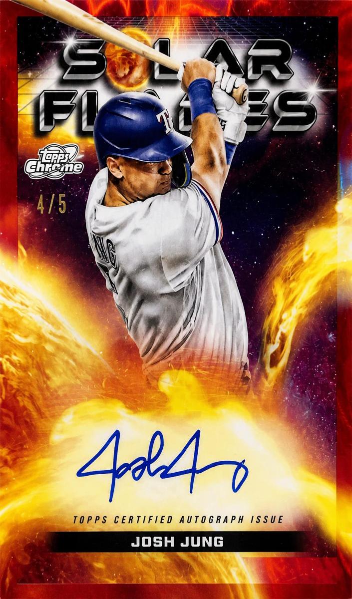 2024 Topps Cosmic Chrome Baseball Red Flare Refractor Josh Jung #SFA-JJ