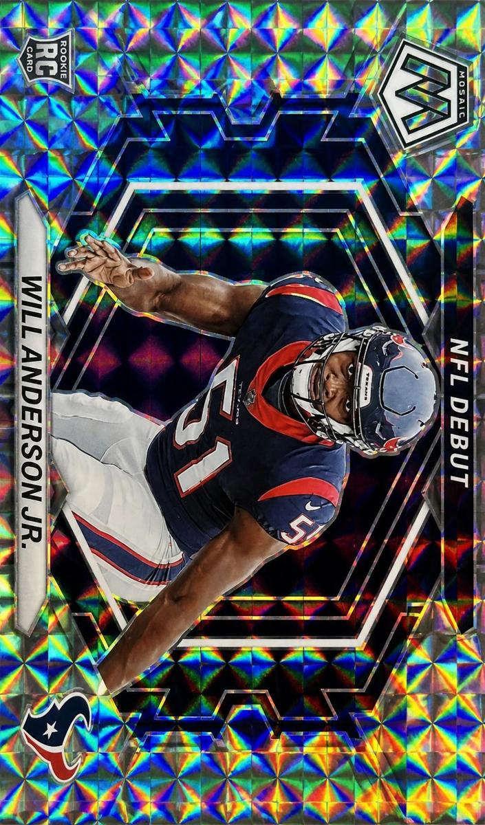 2023 Panini Mosaic Football Reactive Blue Will Anderson Jr. #ND-19 PSA 8.5