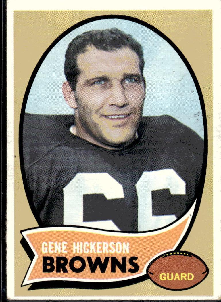 1970 Topps Football Gene Hickerson #233