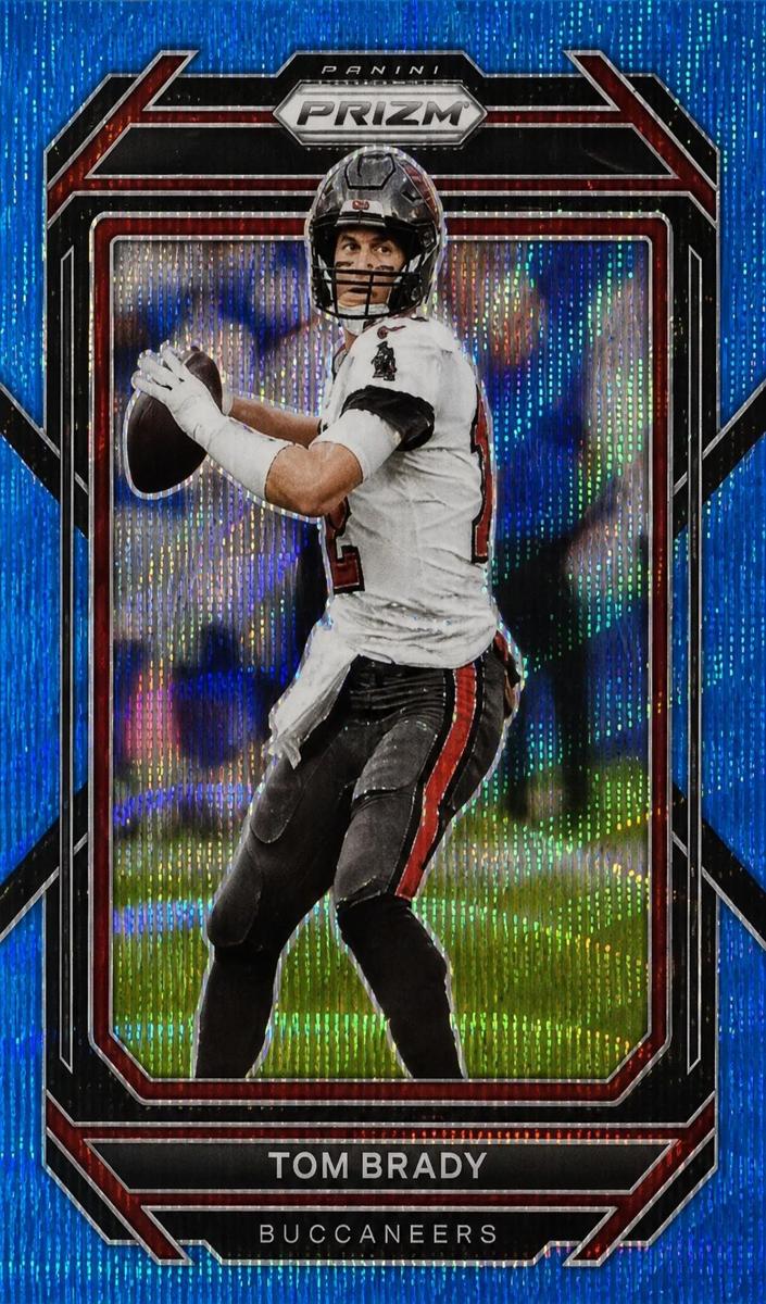 2022 Panini Prizm Football Blue Wave Tom Brady #273