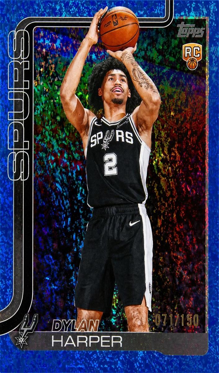 2025 Topps Basketball Blue Holo Foil Dylan Harper #202