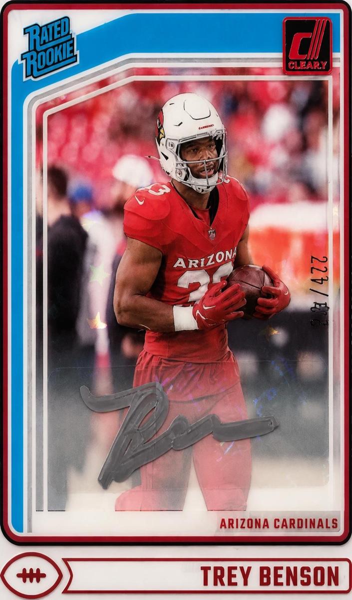 2024 Panini Clearly Donruss Football Stars Trey Benson #74