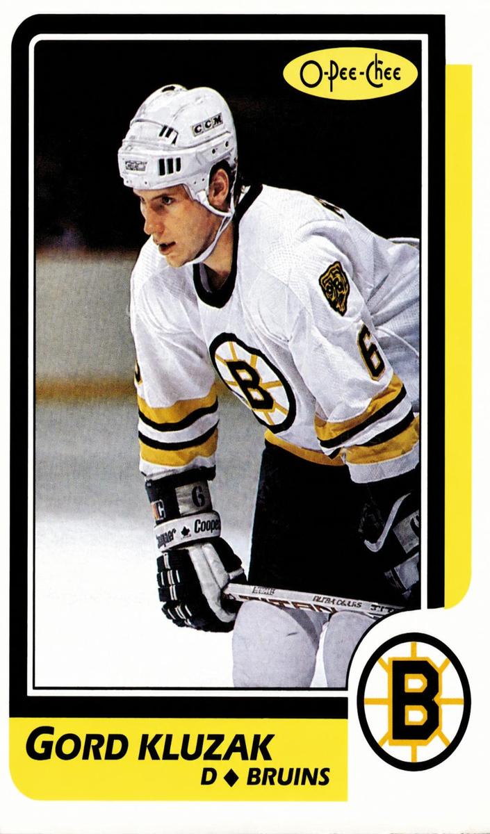 1986 O-Pee-Chee Hockey Gord Kluzak #54 PSA 8.5