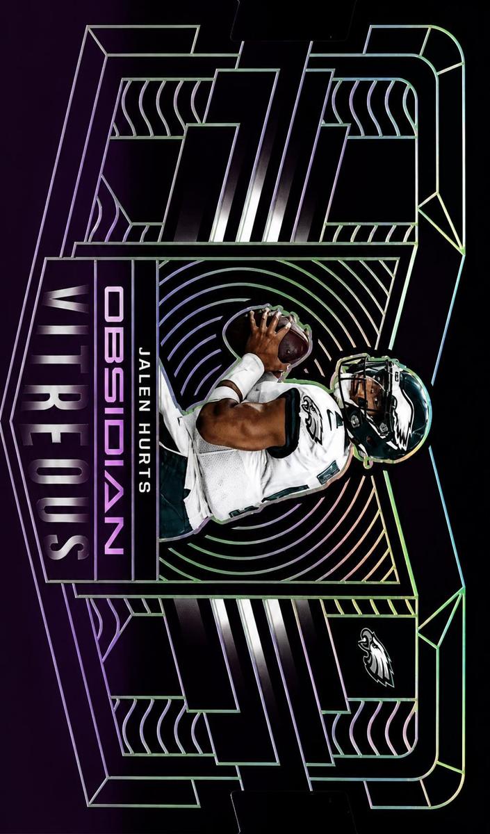 2022 Panini Obsidian Football Electric Etch Green Jalen Hurts #VTS-JHU PSA 9