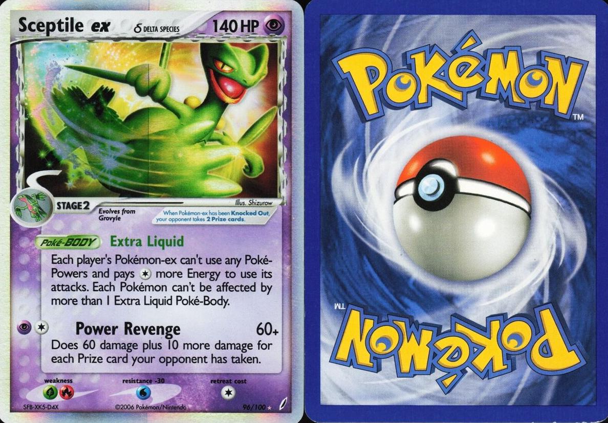 2006 Pokemon EX Crystal Guardians Sceptile #96 CGC 7.5