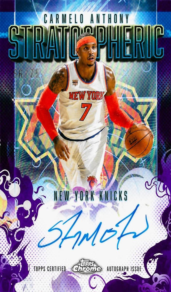 2025 Topps Chrome Basketball Purple Refractor Carmelo Anthony #SM-CA