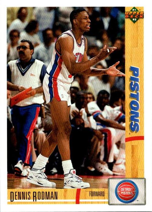 1991 Upper Deck Basketball Dennis Rodman #185 PSA 10