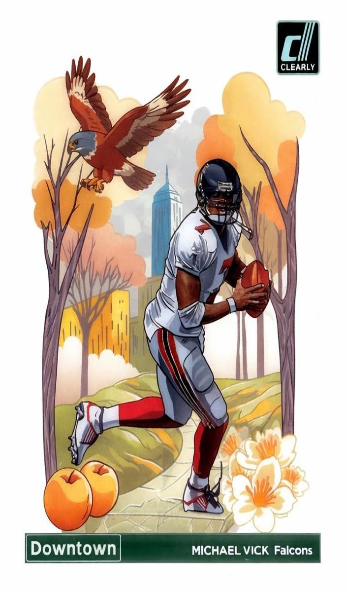 2024 Panini Clearly Donruss Football Michael Vick #25 PSA 9