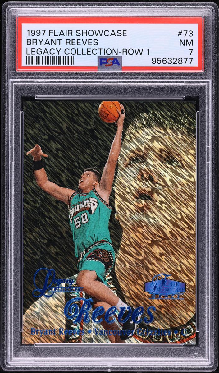 1997 Flair Showcase Basketball Row 1 Bryant Reeves #73 PSA 5.5