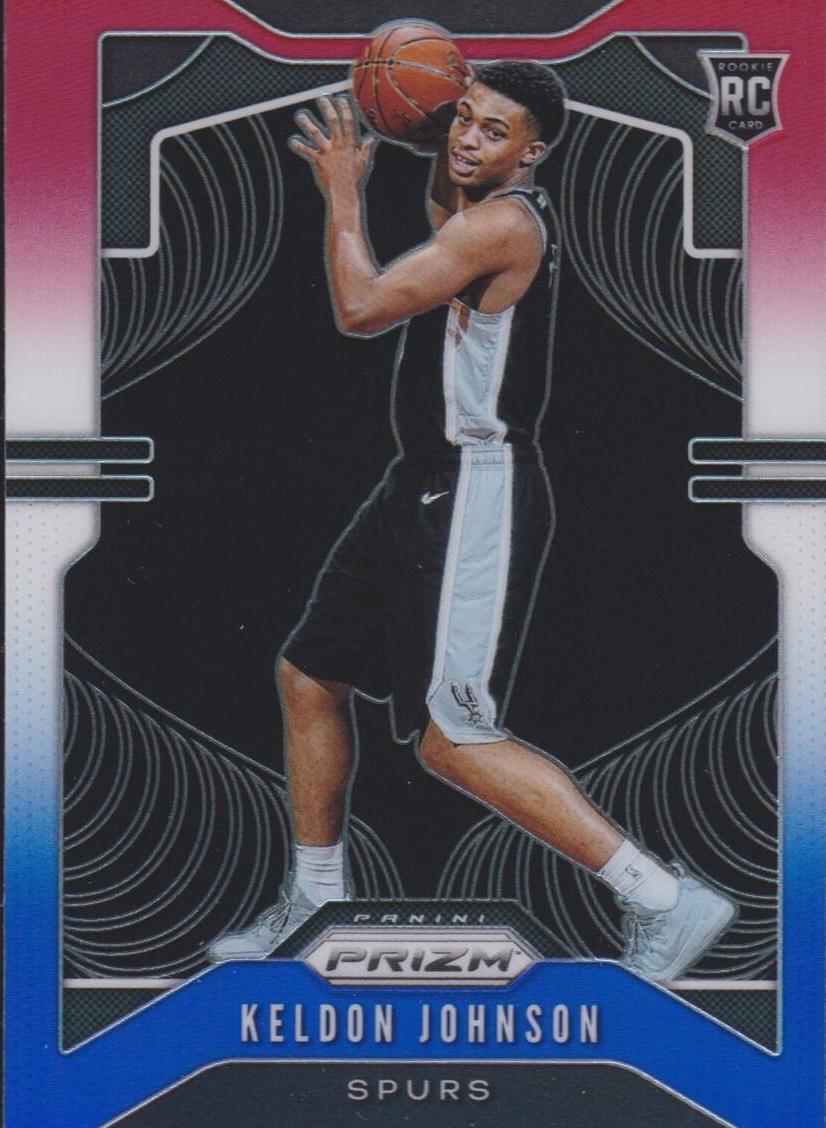 2019 Panini Prizm Basketball Red White Blue Keldon Johnson #273 PSA 9