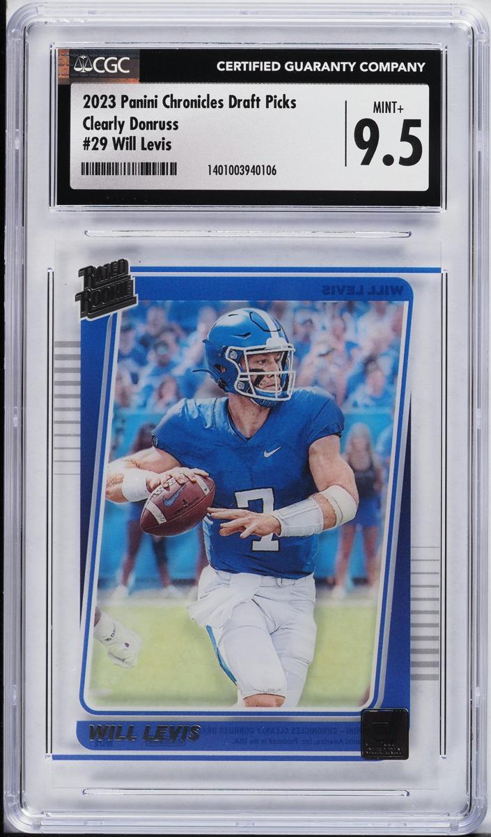 2023 Panini Chronicles Draft Picks Football Will Levis #29 CGC 9