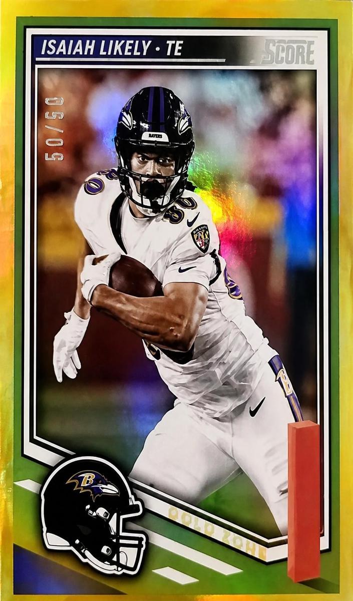2025 Panini Score Football Gold Zone Isaiah Likely #269
