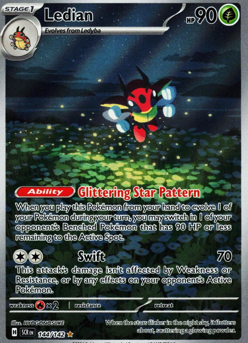 2024 Pokemon Scarlet & Violet Stellar Crown Ledian #144